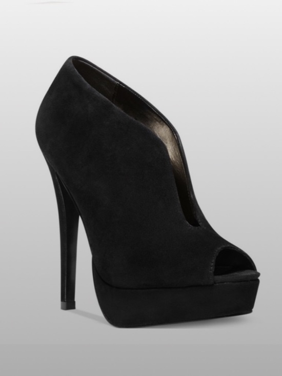 Steve Madden Shoes - Steve Madden Black Suede Platform High Heel Ankle Boots